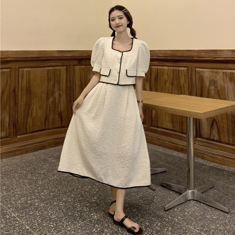 サマーハイウェストレッド 夏物 スカート YY-ファッション74779994824