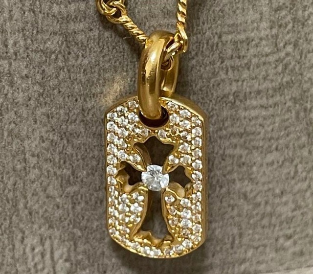 CHROME HEARTS クロムハーツ ドックタグ 22k 2006 タイニーファット DT TNY