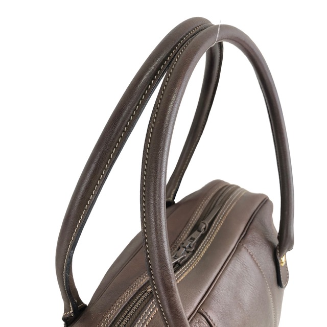 Christian Dior クリスチャン ディオール ハンドバッグ ブラウン CD ステッチ レザー ミニボストン vintage ヴィンテージ オールド 6uivby