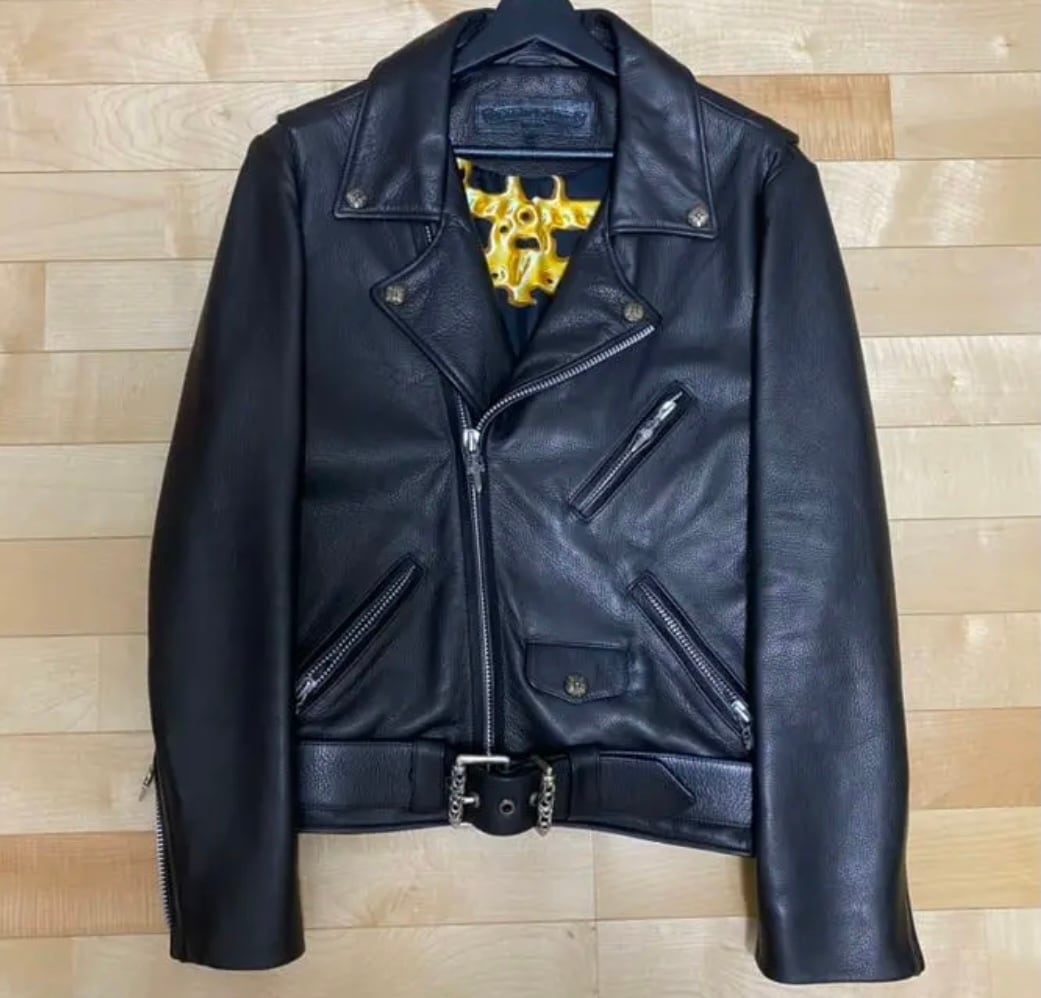 CHROME HEARTS クロムハーツ × HERMES エルメス JJDEAN オーダー ライダースジャケット レザー