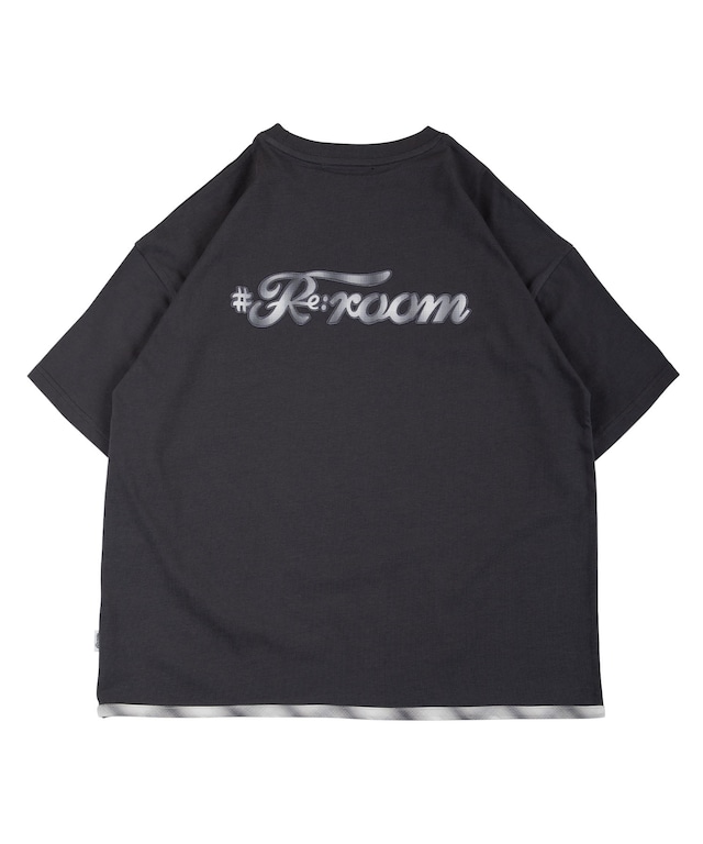 【#Re:room】#Re:room CHECK APPLIQUE BIG T-shirts［REC684］