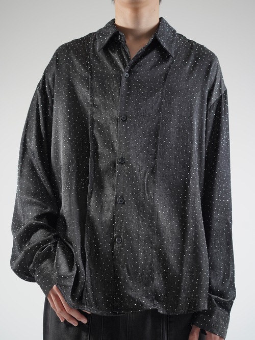【ALUDE SELECT】midnight dot lame shirt
