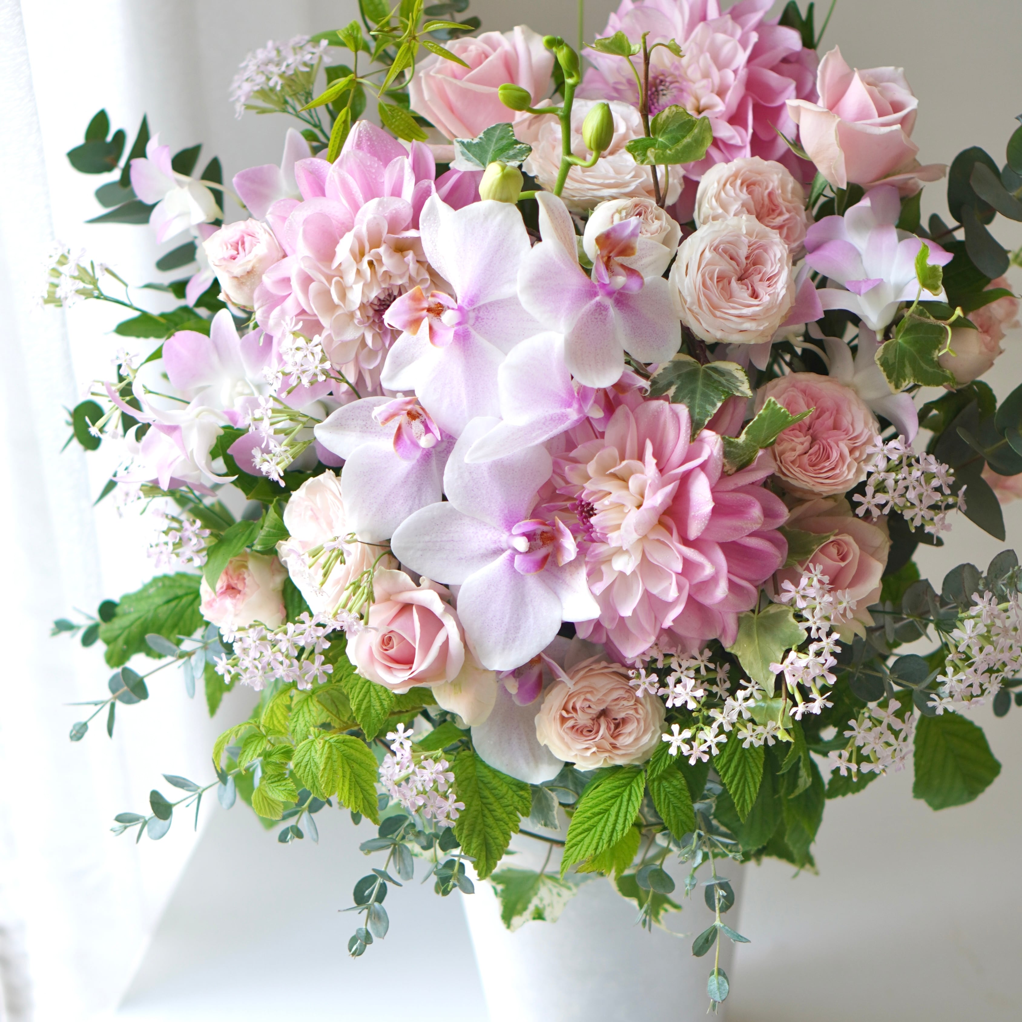 紫陽花とユーカリのドライフラワースワッグ | PAY ID