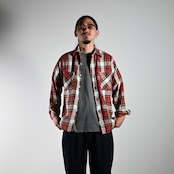 70's BIGMAC vintage M Ctton Flannel Check Shirt