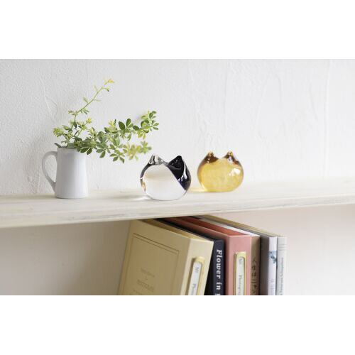 コロンとかわいいネコのグラスオーナメント【coconeco craft】