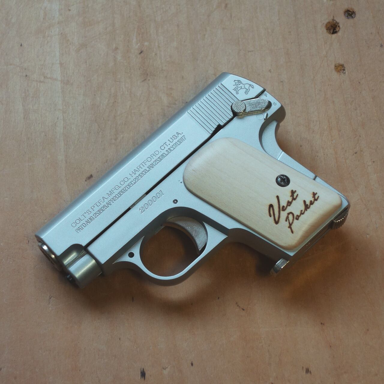 マルシン 25オート用 木製グリップ 自作 BU03