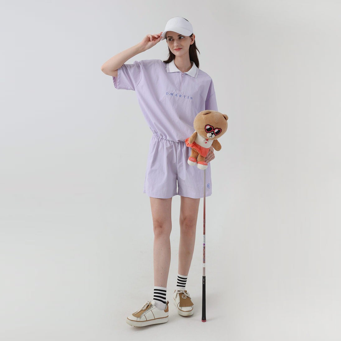 ハーフジップポロシャツ＆ショーツ SET UP | Festa Golf