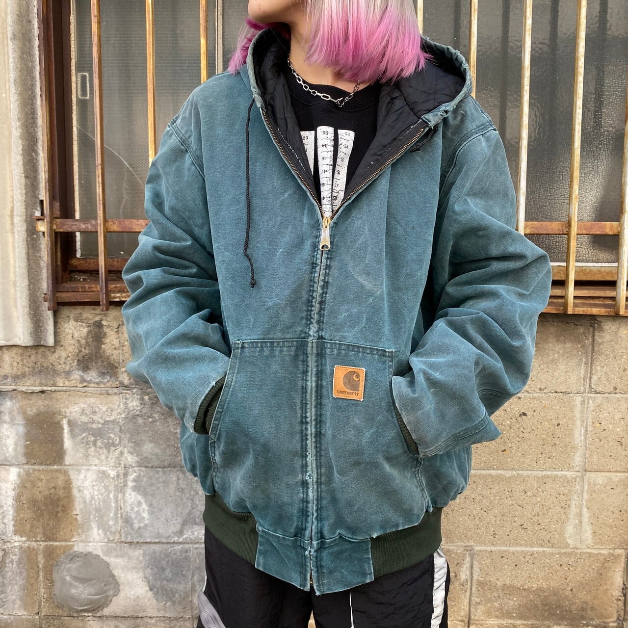 ポイント90s carhartt カーハート アクティブジャケット ダック地 雰囲気系