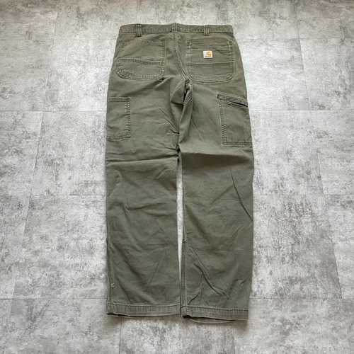 モスグリーン コットンダブルニー Carhartt 33×32 詳細写真3