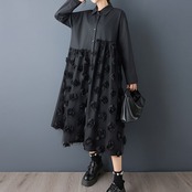 立体フラワー デザインワンピース  00332