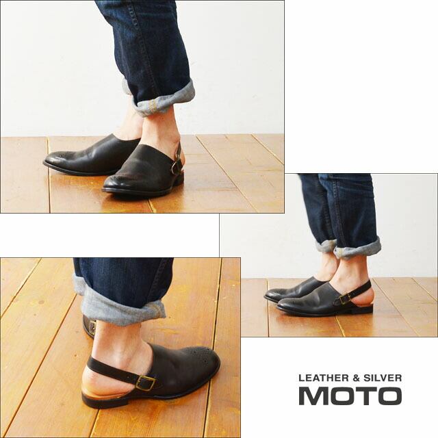 □moto leather＆silver [モトレザー] サンダルメダリオン [1629 