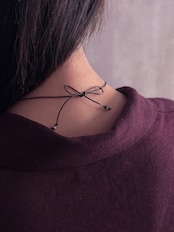 Noi × Bababa／ceramics charm necklace short