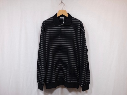 UNIVERSAL PRODUCTS.” BORDER L/S POLO BLACK”
