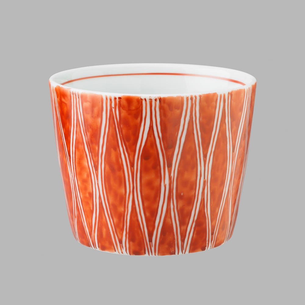 赤絵濃立涌文(小)