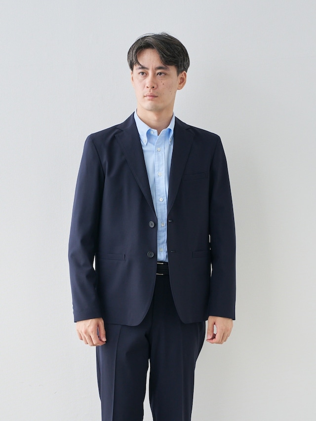 テクニカル・ウール 4way ストレッチジャケット/ウォッシャブル/ネイビー