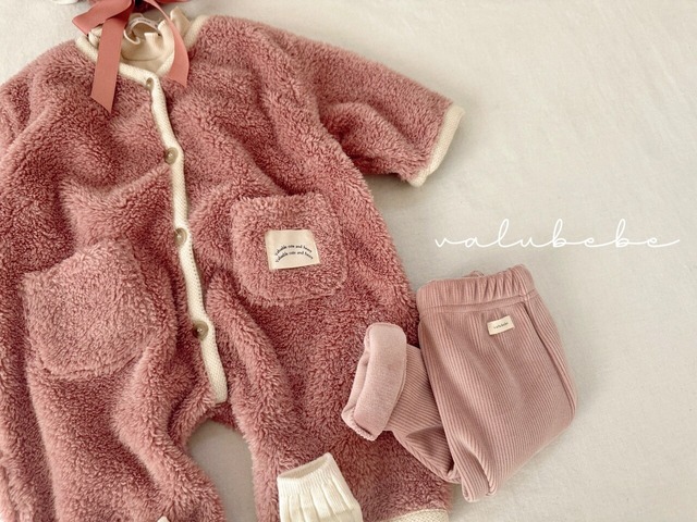 [予約][送料無料]《valubebe》Round pocket cozy suit (baby) 1