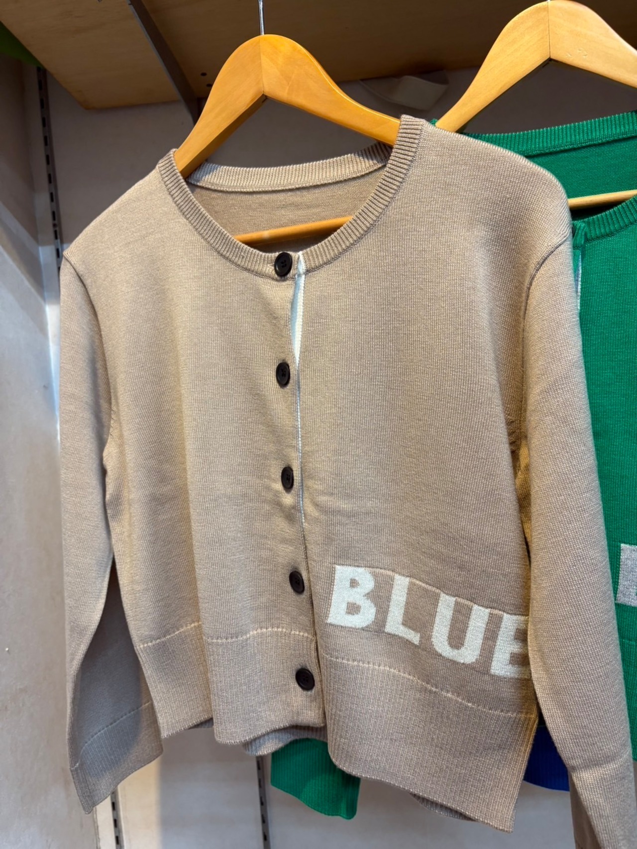 ROBE ハートアームロゴニットカーデ　31927