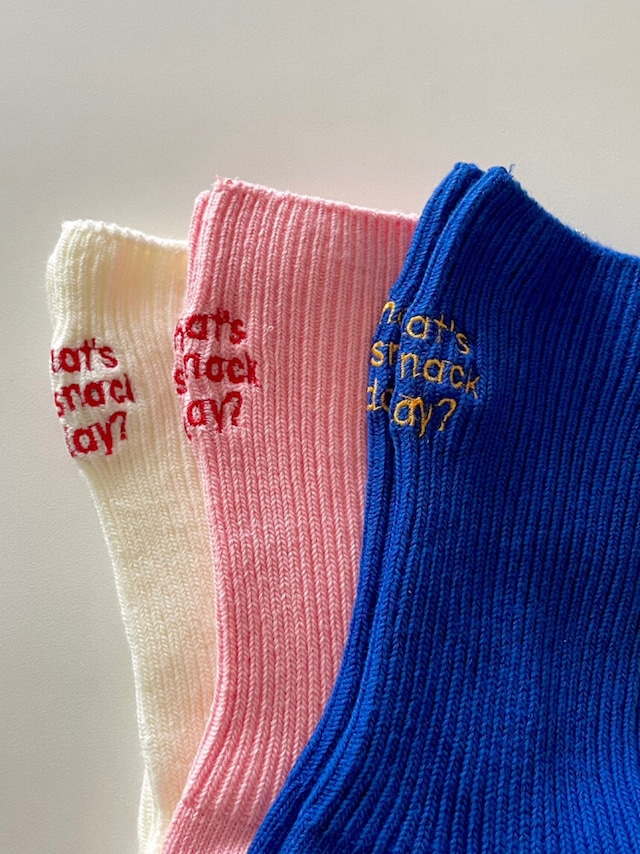 my snack socks【 3color 】No.Z043