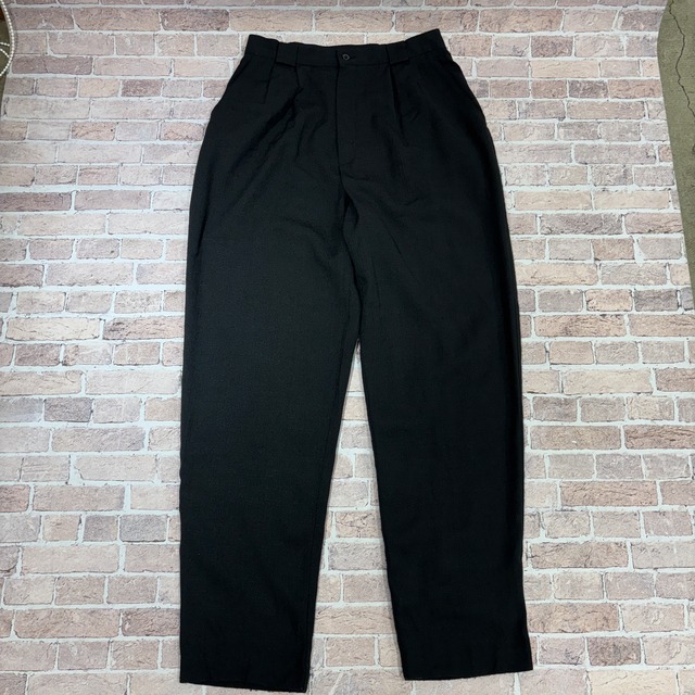 1990'S DIANA FAY SLACKS BLACK USA 実寸W28 L29.5