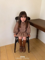 韓国子供服 / BANANA J / 26Autumn / リサ プリーツワンピース / 秋服 / キッズ *XS~JS*