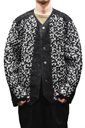 23AW "A-POC ABLE ISSEY MIYAKE" TYPE-0 Series Steam Stretch Cardigan  Made in JAPAN