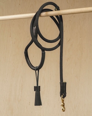 DOG LEASH PONY MAKARONY BLACK