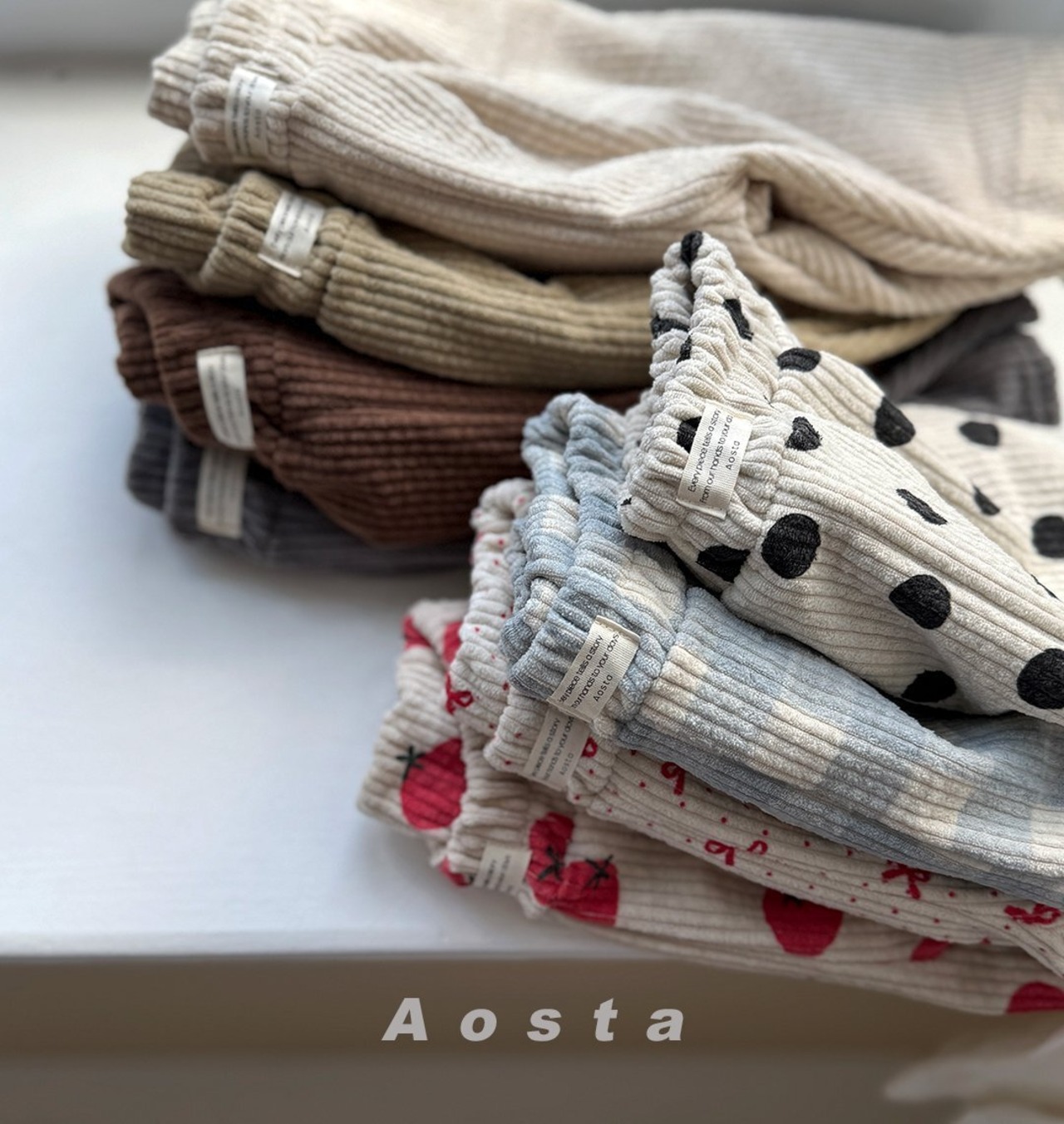 【Aosta】 ルイスパンツ／チェック柄（70–110cm）2025冬 - 10