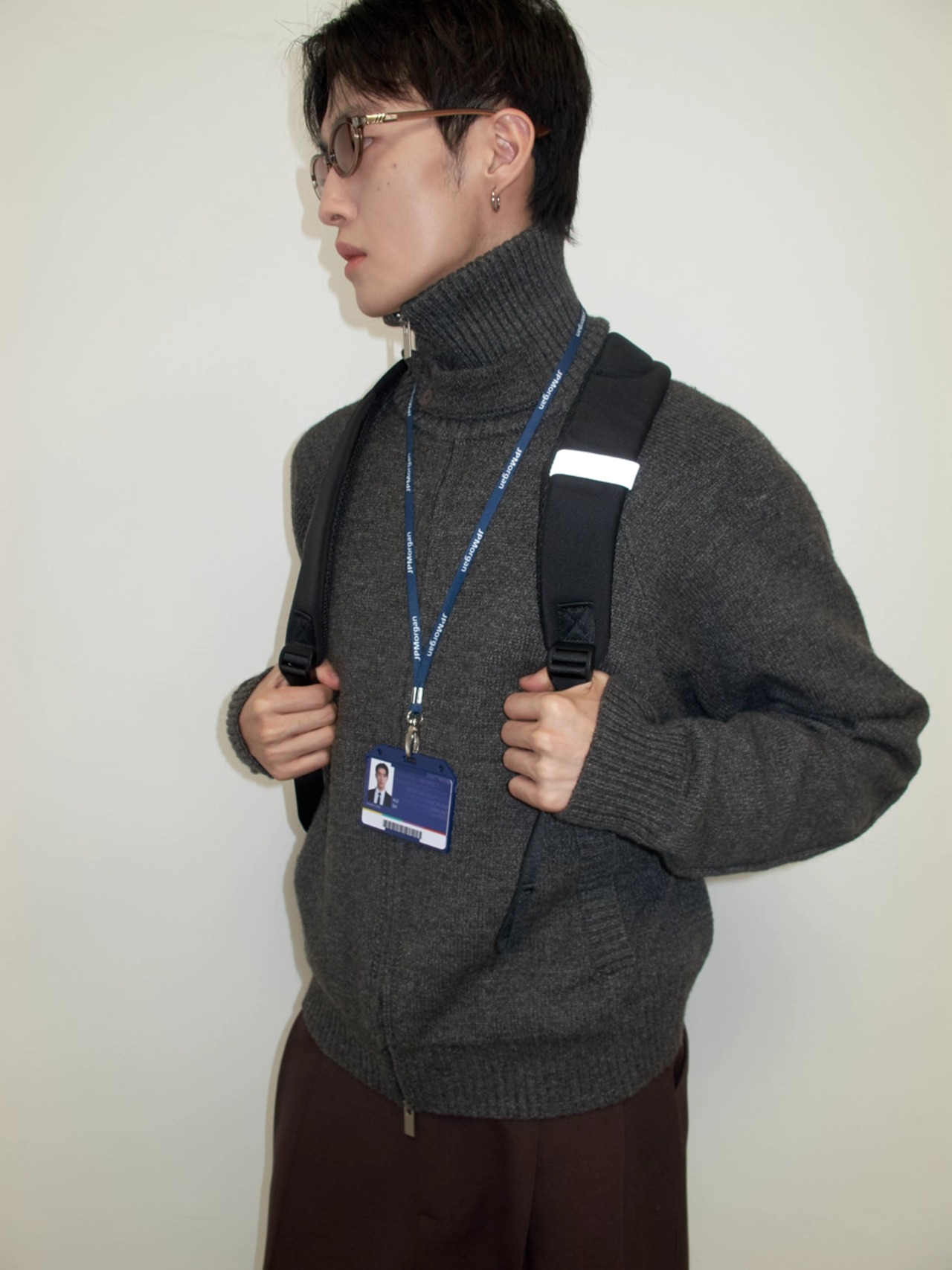 Yausye 02 Merino Wool High Neck Sweater
