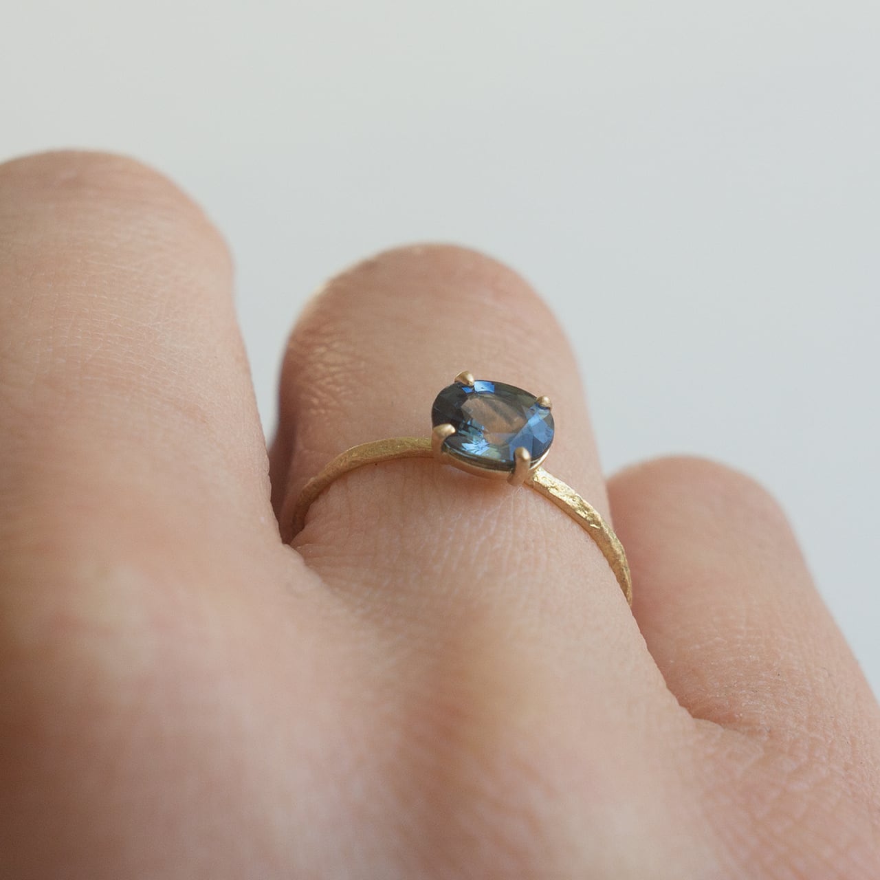 ティールサファイアリング | Kumiko Taya jewelry