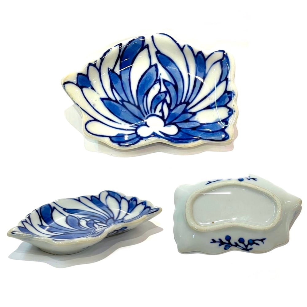 青花 六点 小皿セット h411c 染付陶器 豆皿 小皿 かわいい おしゃれ