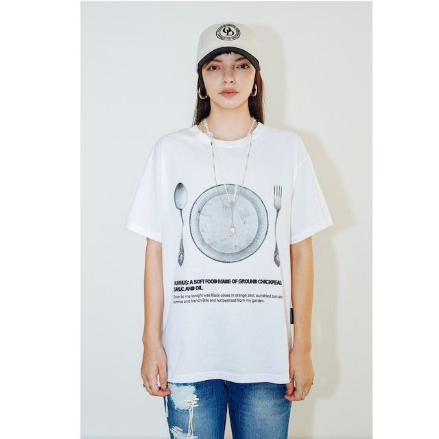 [ODDONEOUT] Sweet dinner T-shirts_White 正規品 韓国ブランド 韓国ファッション 韓国代行 韓国通販 Tシャツ
