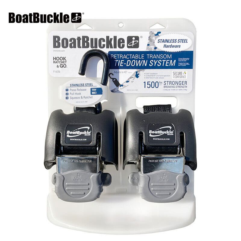 BoatBuckle トランサムタイダウンベルト BoatBuckle ボートバックル ラチェット式 トランサム タイダウンベルト