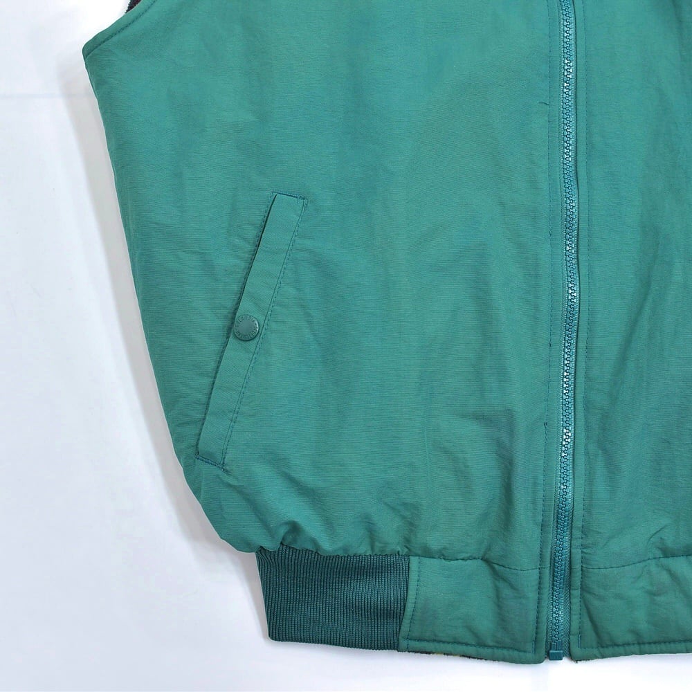 オールド コロンビア L リバーシブル ダウン グリーン シェルド 肉厚 90s Columbia コロンビア リバーシブル ナイロン シェルベスト