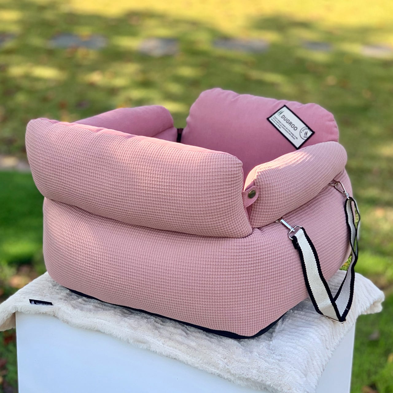 Premium 2WAY-Driving Kit【Baby Pink】 Dugroo Dog Car Seat 日本未入荷 PANNA  HOUSE