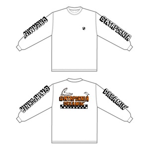 2022 L/S TEE  「GATAFORNIA DREAMIN'」ホワイト