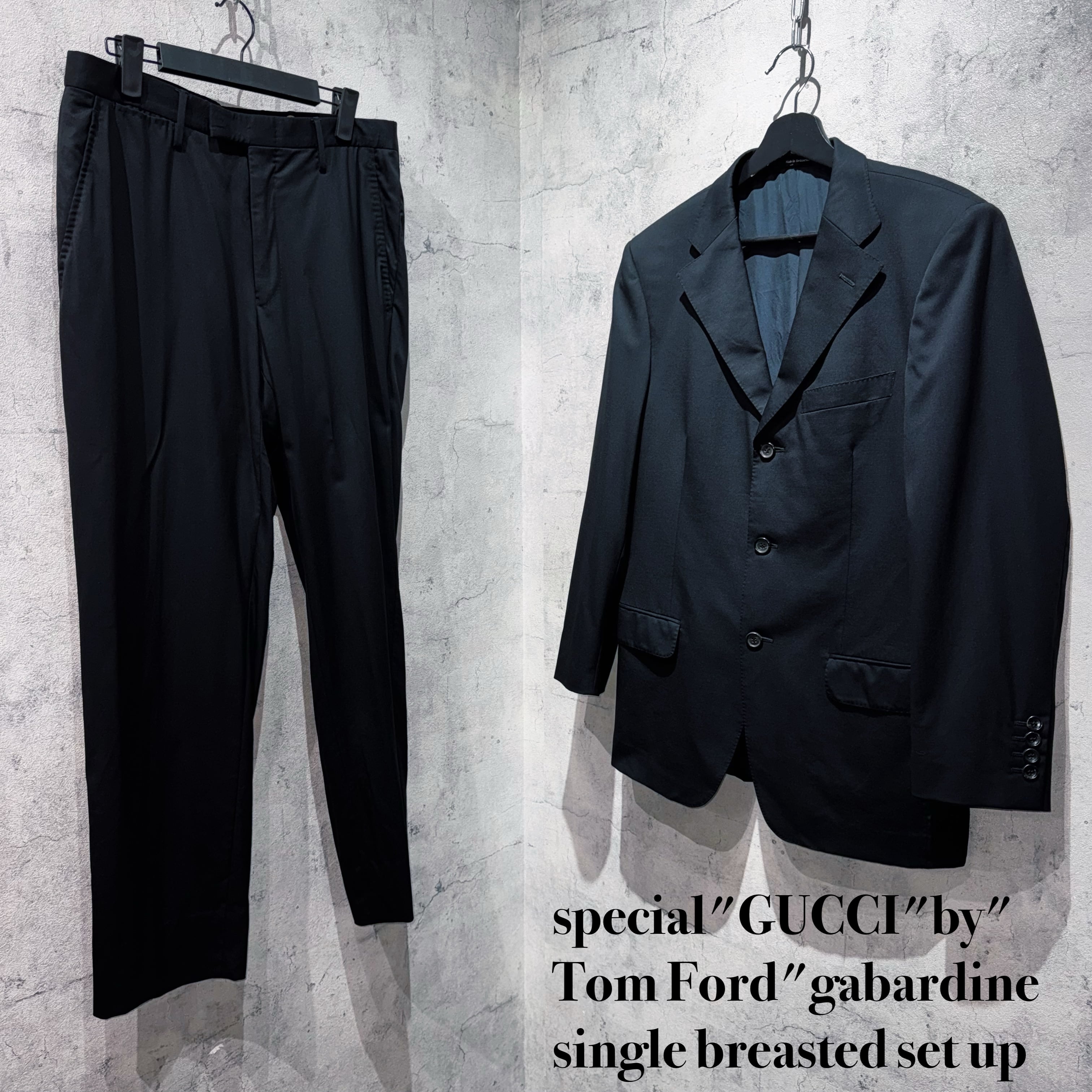 special"GUCCI"by"Tom Ford"gabardine single breasted set up