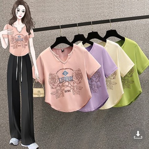 【大きいサイズL-4XL】【春夏新作】ファッションＴシャツ♪全4色◆#sedmvm-733117