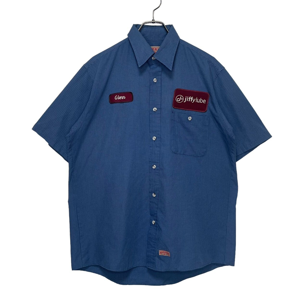 RED KAP ワークシャツ XL ワッペン チェック柄 | 古着屋OLDGREEN