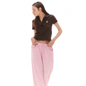 [rest & recreation]  RR TERRY JOGGER PANTS - PINK 正規韓国ブランド 韓国ファッション 韓国代行 パンツ