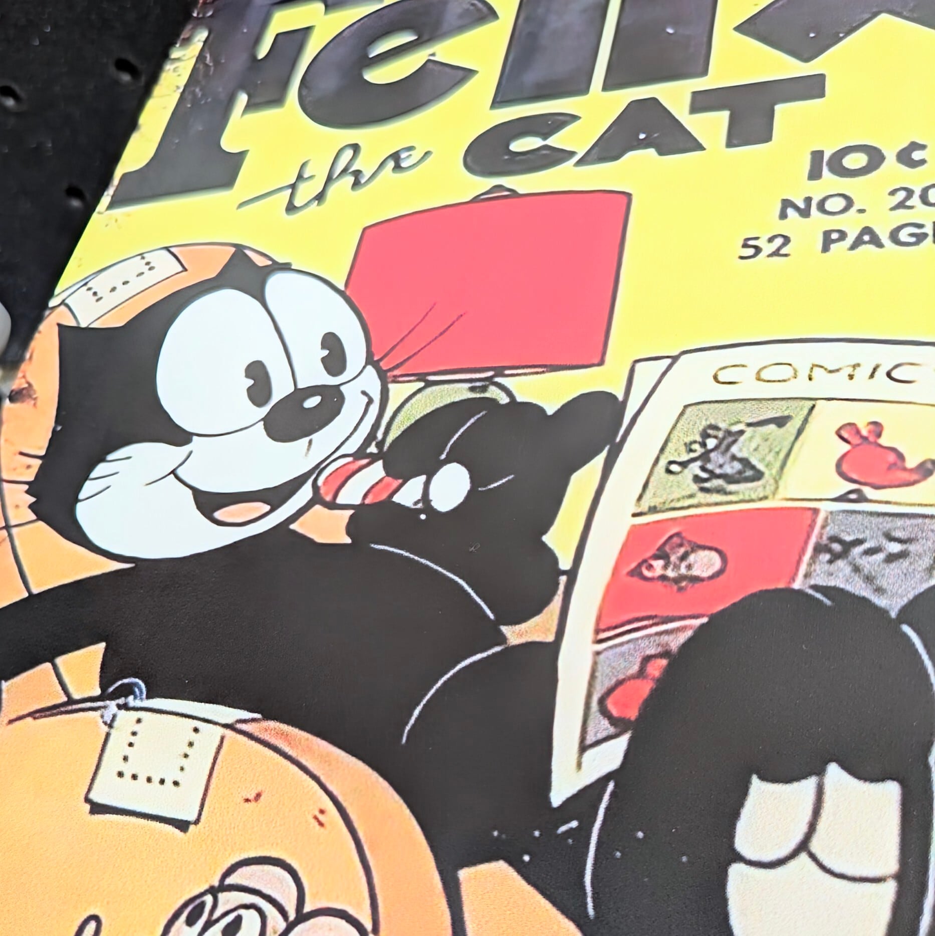 送料無料!ちょうどいいブリキ看板【 Felix the Cat / フェリックス / フィリックス】 METAL SIGN / メタルサイン / ブリキ看板 / サインボード / ビンテージ加工 〚アメリカン雑貨 アメトイ〛