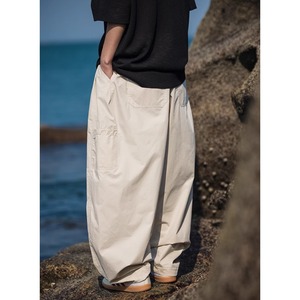 Oversized wide-leg utility pants 0944