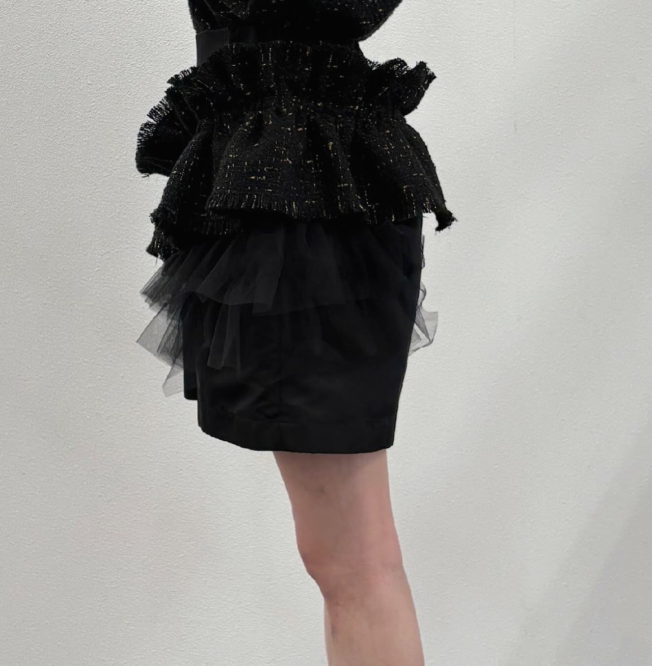 ヴェロフォンナ Re.Verofonna　ツイードフリルショートPT