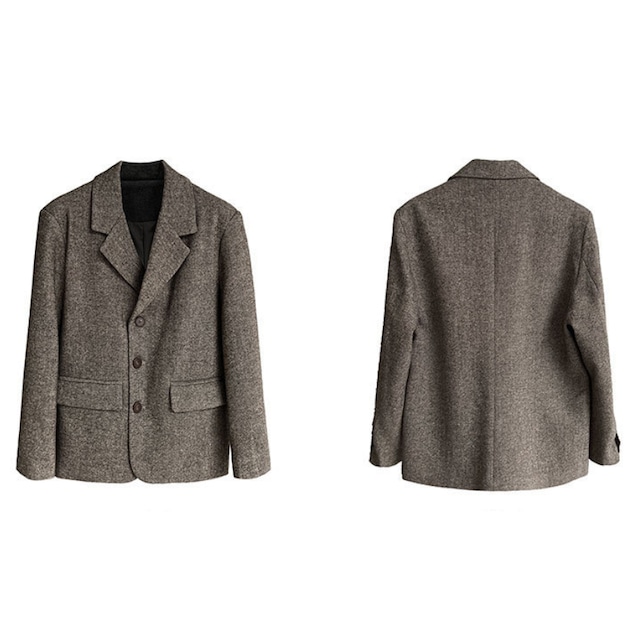 oversized tweed jacket J00091