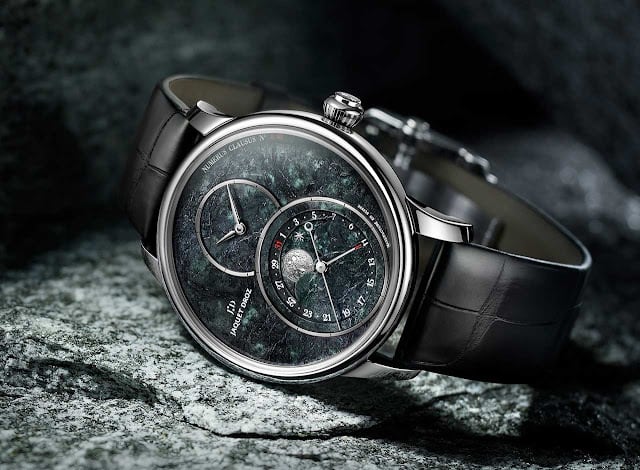 【JAQUET DROZ ジャケ・ドロー】GRANDE SECONDE MOON  SWISS SERPENTINITE グラン・セコンド ムーン（サーペンティナイト）／国内正規品 腕時計