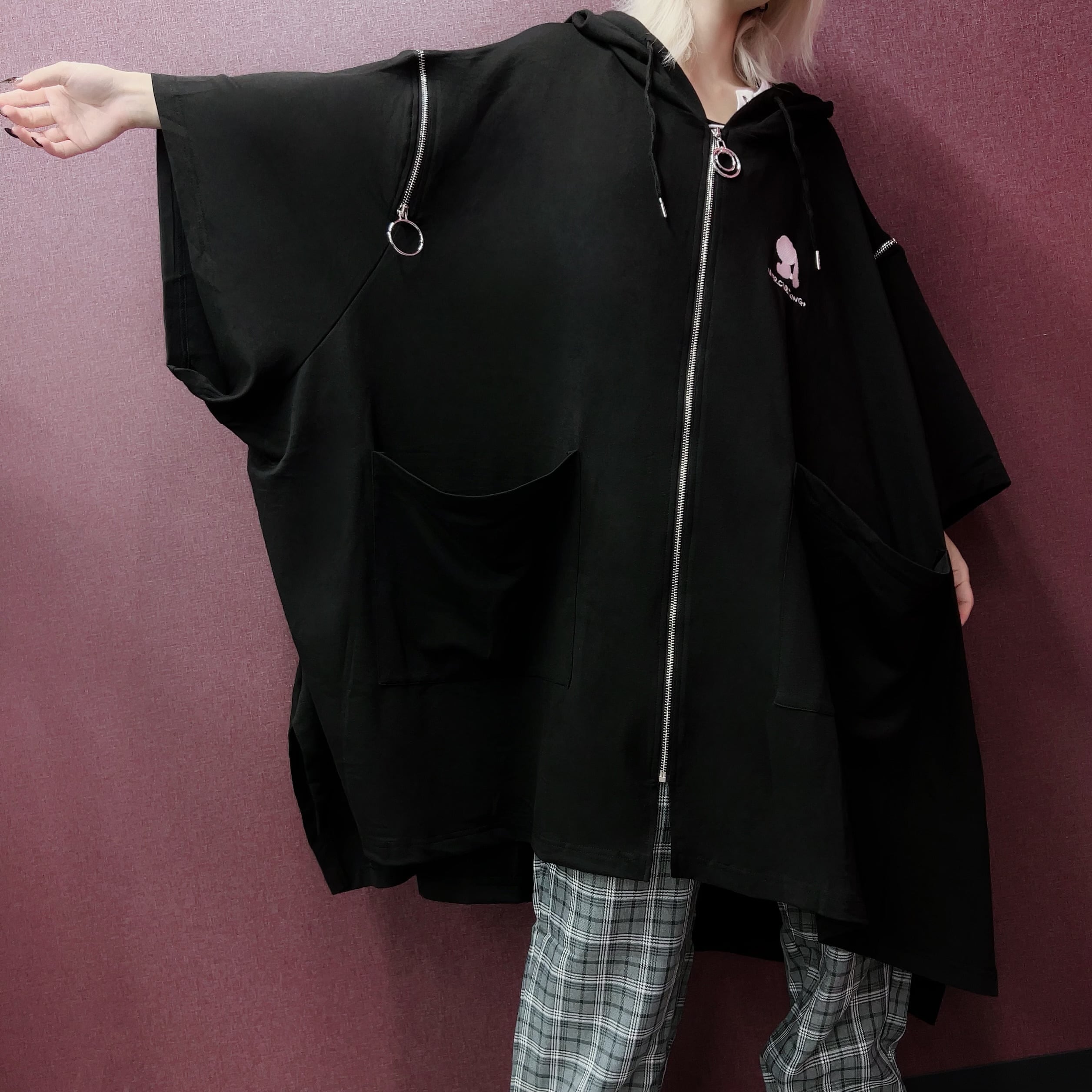 ポンチョ風SUPER OVER SIZE 2WAY ZIP OUTER | NIER CLOTHING