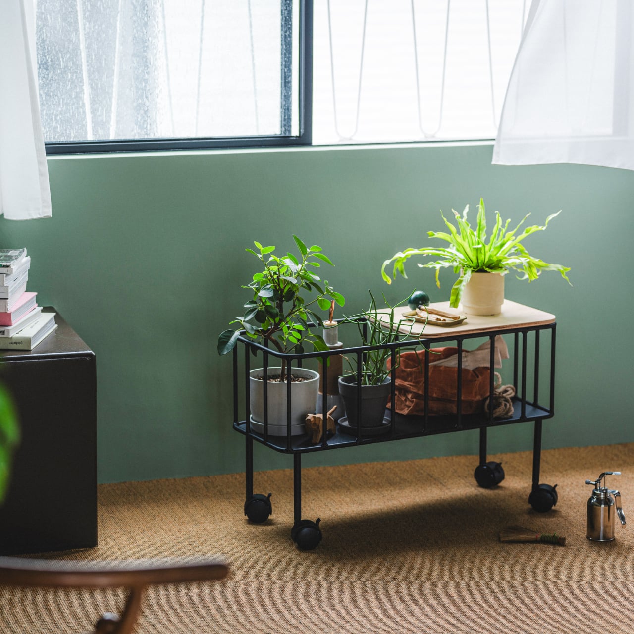 アイアン製 消毒液スタンドスリムタイプ 【Te-CL01】 玄関インテリア