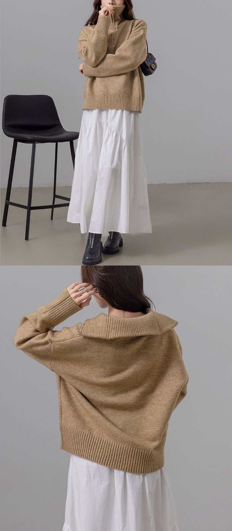 宅配便】ハーフジップニット／tops2168 | DAY CLOSET｜ レディース
