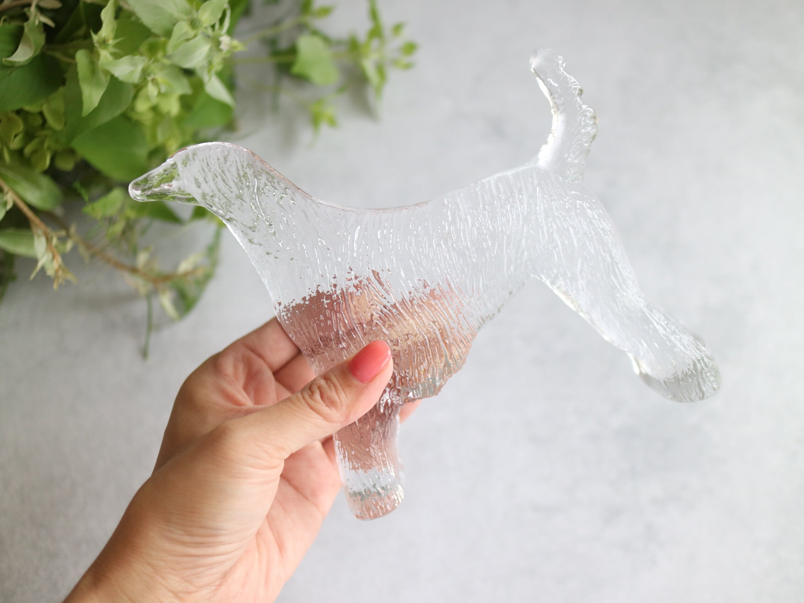 Kosta Boda / Kennel アフガンハウンド ガラスのオブジェ No.5389