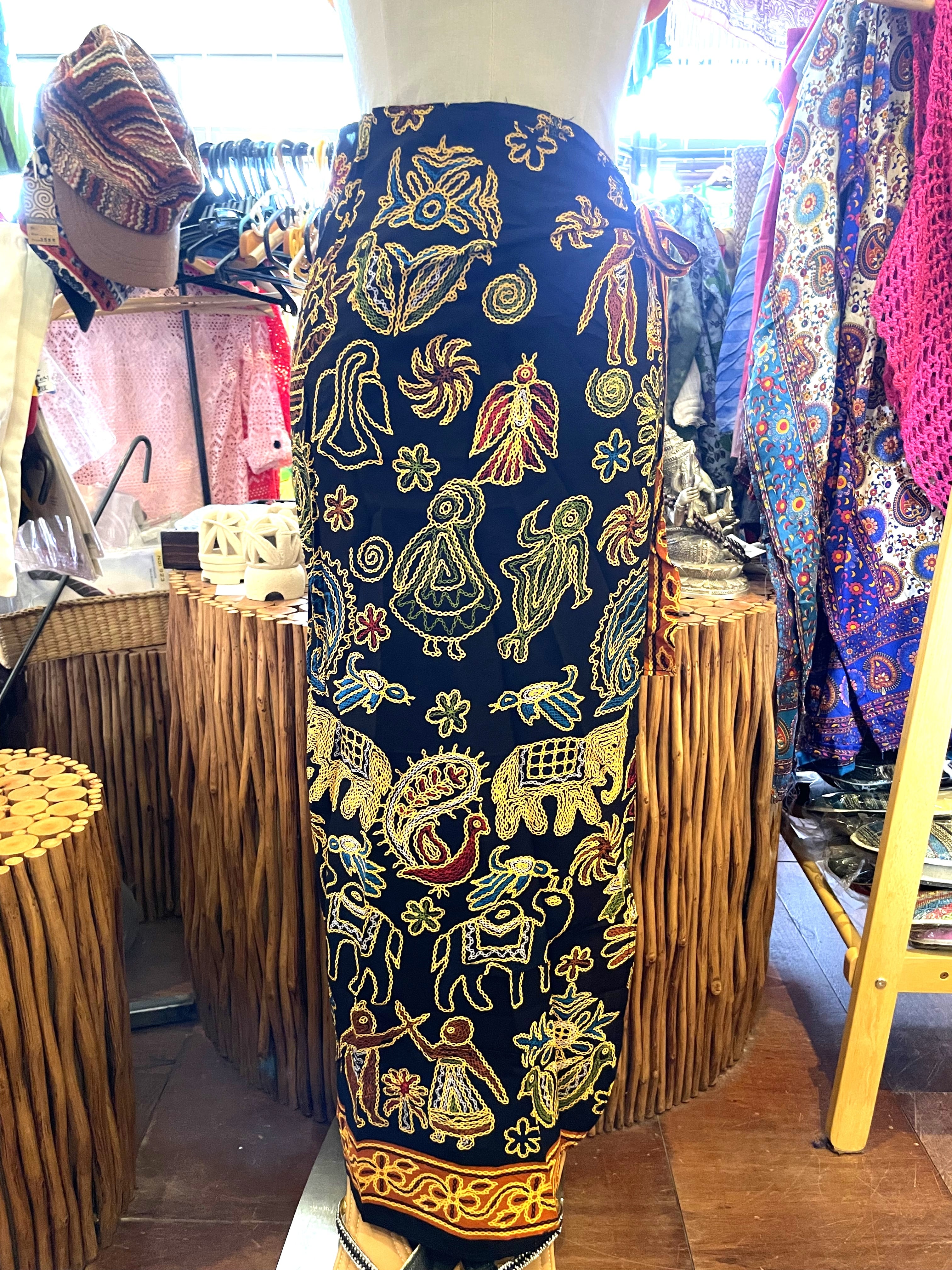 巻きスカート ラップスカート ロングスカート メンズスカート