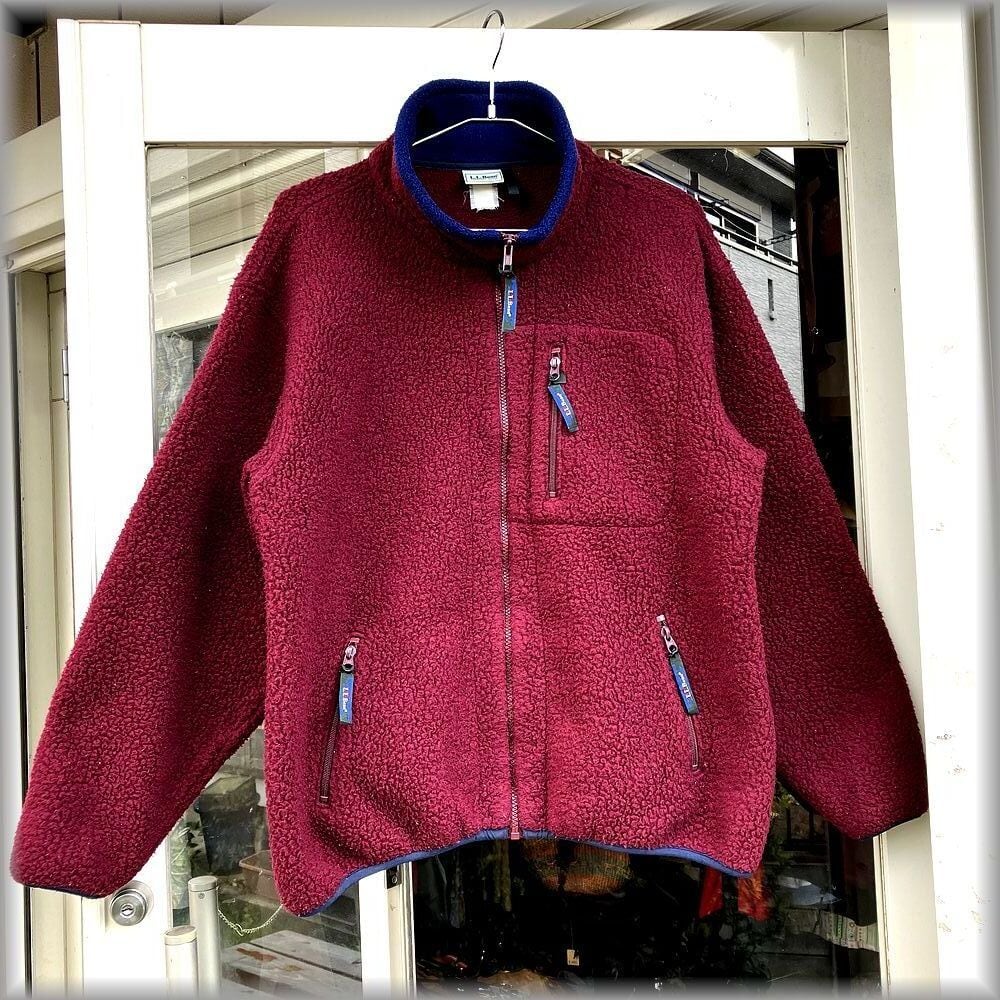 ☆L.L.BEAN エルエルビーン 90s フルジップ パイル フリース